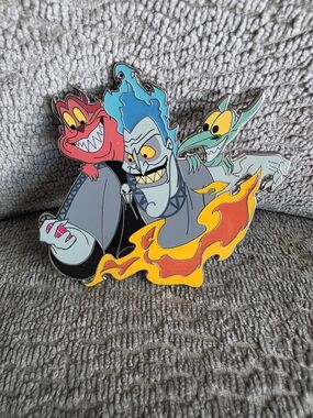Disney Hades and Minions Enamel Pin - Blue, Red, Yellow, Green, Black, Gray
